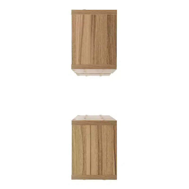 3pc Bauhaus Floating Geometric Cubby Wall Shelf Set - Danya B.