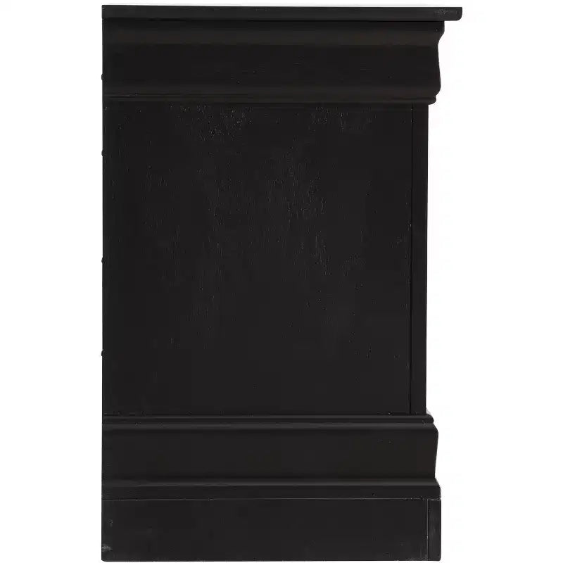 Passion Furniture Louis Philippe 2-Drawer Nightstand (24 in. H X 21 in. W X 16 in. D)