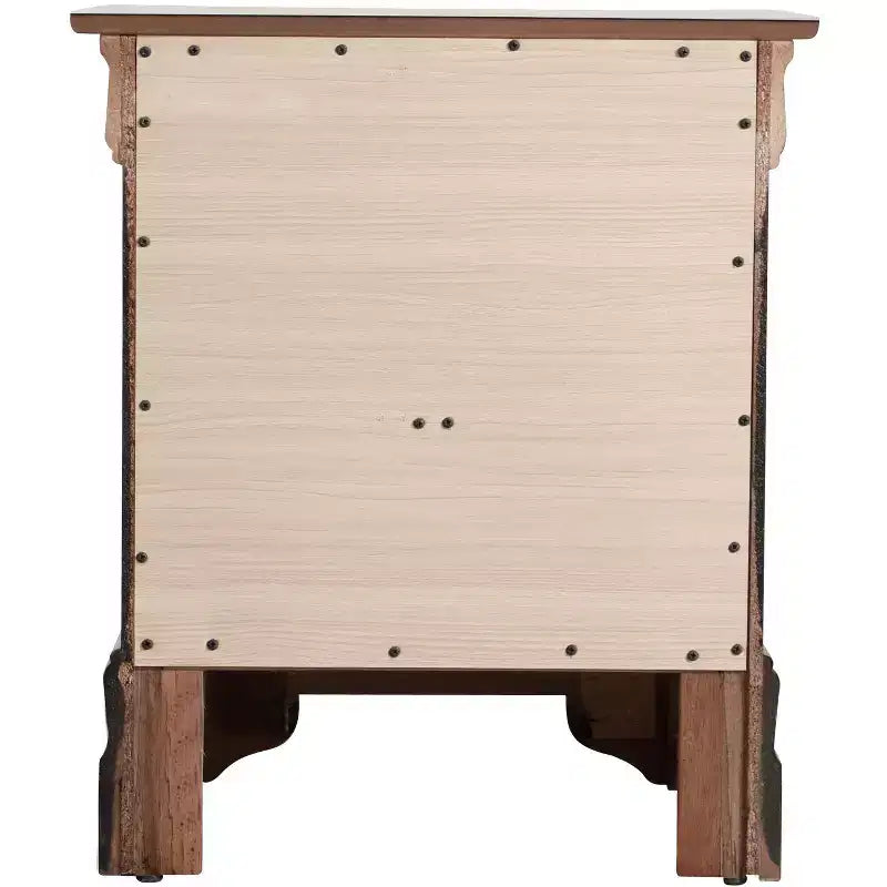 Passion Furniture Louis Philippe 2-Drawer Nightstand (24 in. H X 21 in. W X 16 in. D)