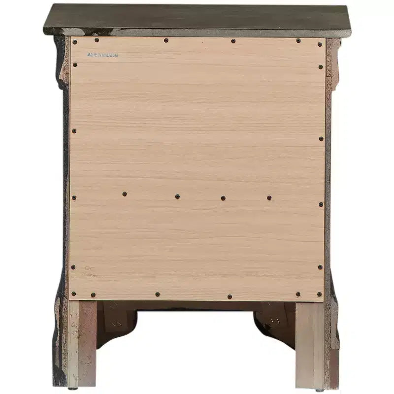 Passion Furniture Louis Philippe 2-Drawer Nightstand (24 in. H X 21 in. W X 16 in. D)