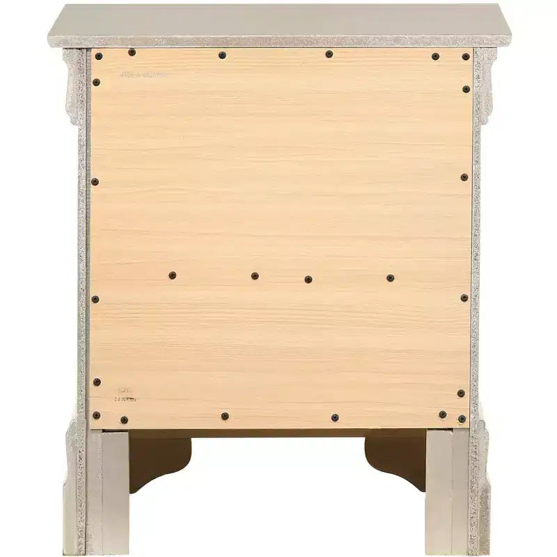 Passion Furniture Louis Philippe 2-Drawer Nightstand (24 in. H X 21 in. W X 16 in. D)