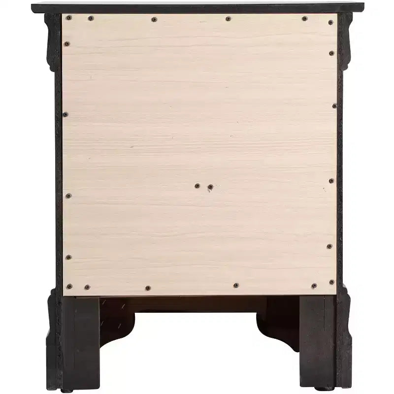 Passion Furniture Louis Philippe 2-Drawer Nightstand (24 in. H X 21 in. W X 16 in. D)
