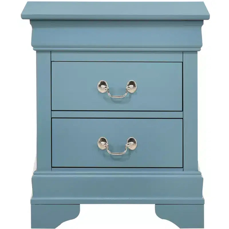 Table de chevet 2 tiroirs Louis Philippe Passion Furniture (24 po H x 21 po L x 16 po P)