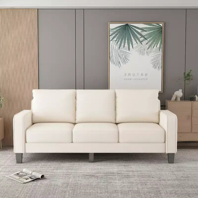 75 Modern Living Room Furniture Fabric Sofa - ModernLuxe
