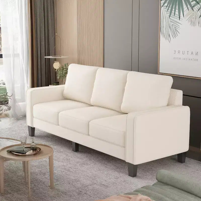 75 Modern Living Room Furniture Fabric Sofa - ModernLuxe
