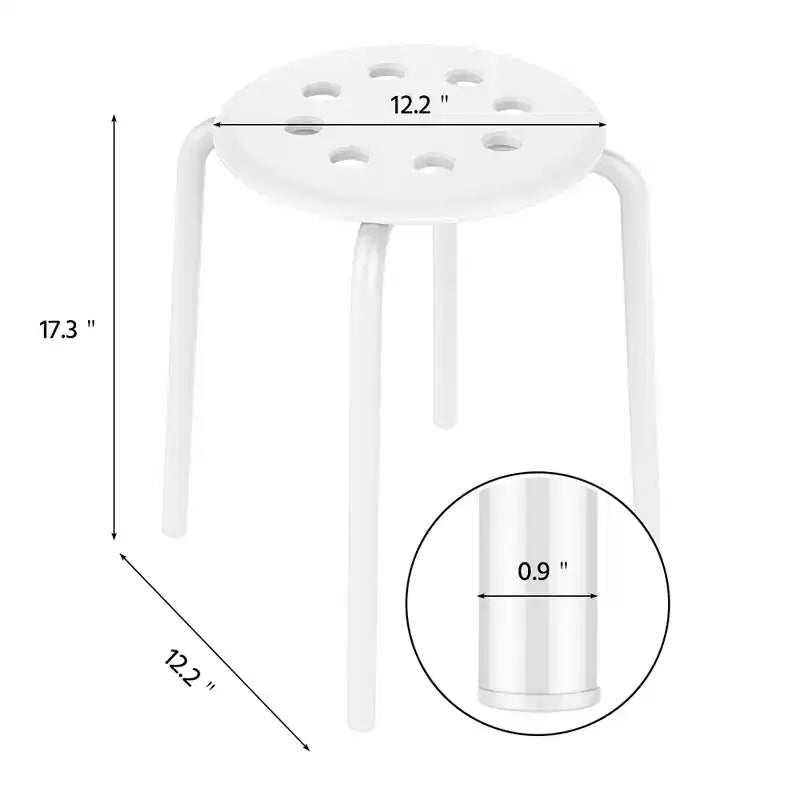 Yaheetech Portable 5 x Plastic Stack Stools Backless Classroom Seating
