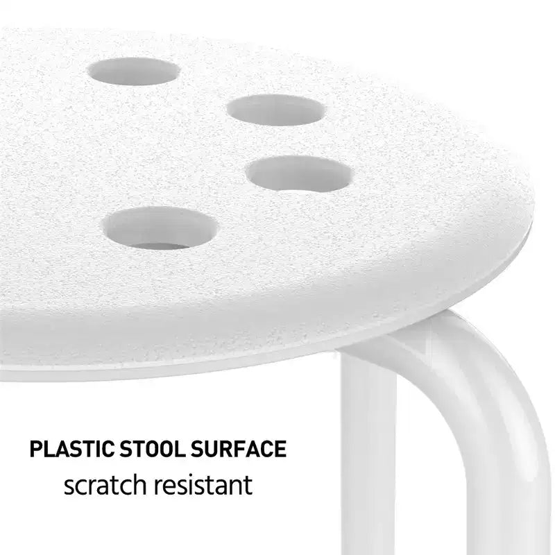 Yaheetech Portable 5 x Plastic Stack Stools Backless Classroom Seating