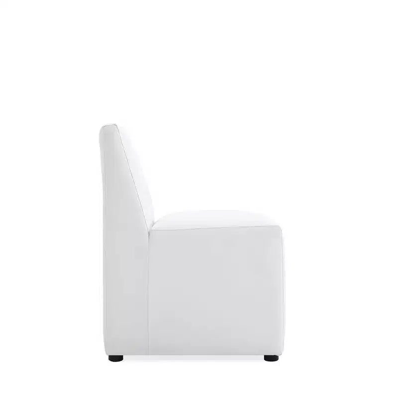 Set of 2 Anna Modern Square Faux Leather Dining Chairs - Manhattan Comfort