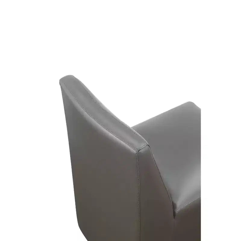 Set of 2 Anna Modern Square Faux Leather Dining Chairs - Manhattan Comfort
