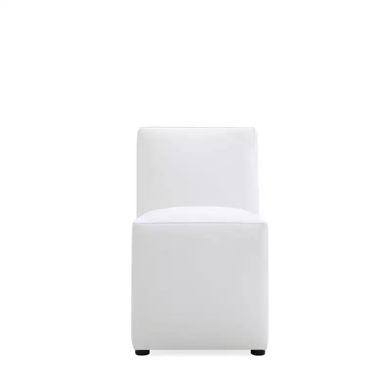 Set of 2 Anna Modern Square Faux Leather Dining Chairs - Manhattan Comfort