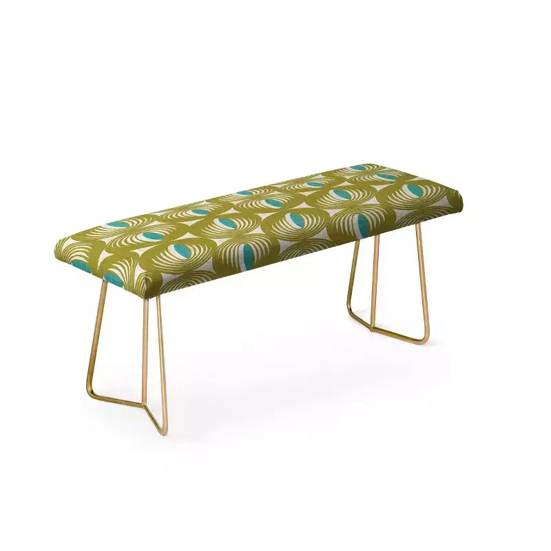 Heather Dutton Oculus Olive Green Bench - Deny Designs
