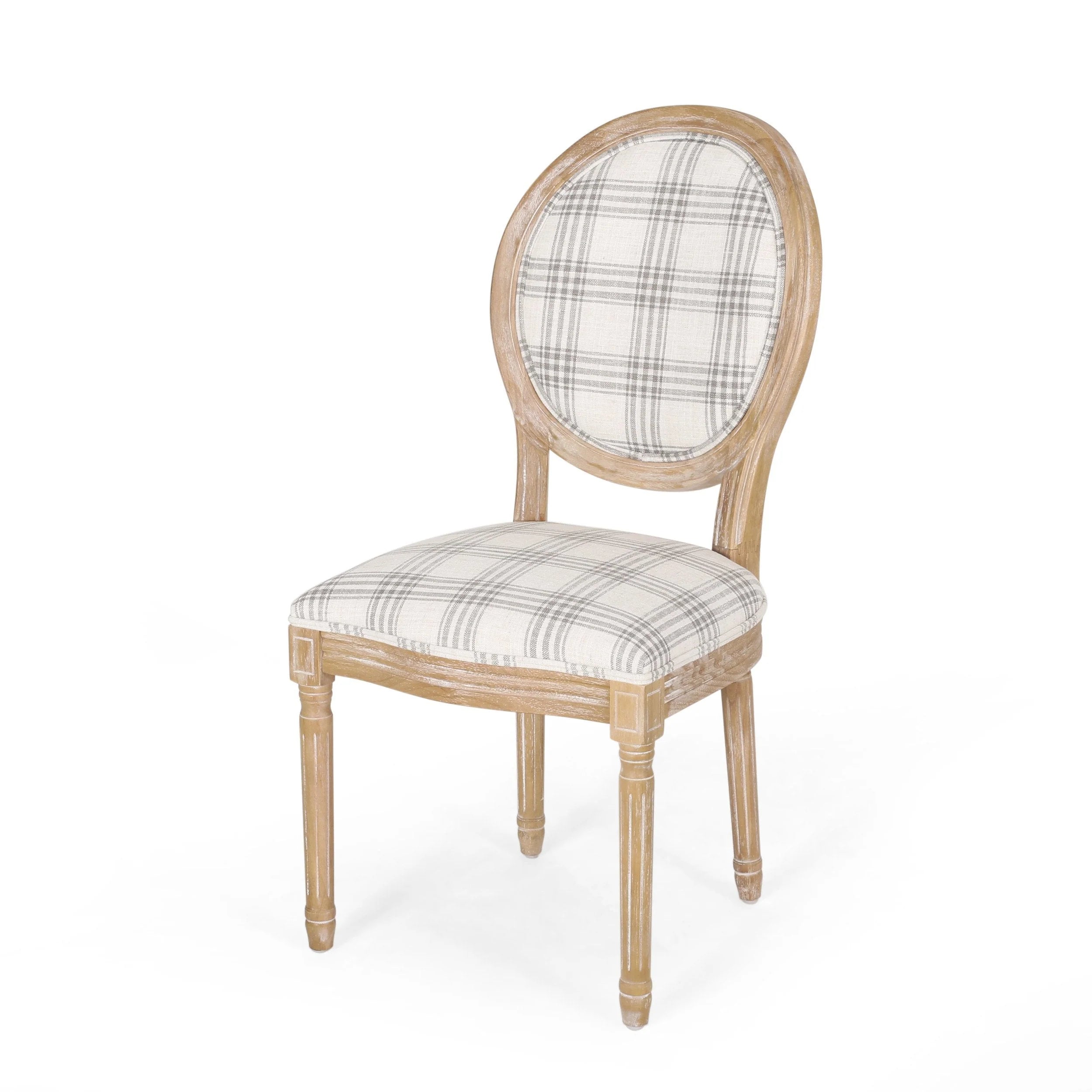 Chaises de salle à manger en tissu de style campagnard français - NH419413