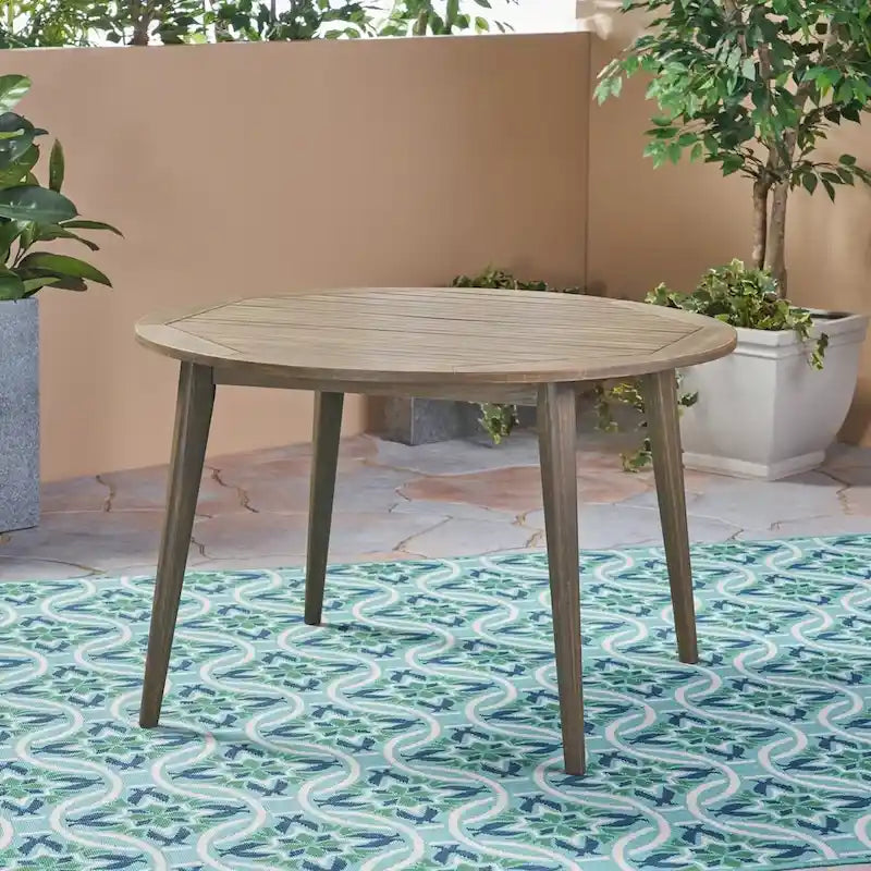 Ensemble de salle à manger Biella de 5 pièces en bois et osier par Christopher Knight Home