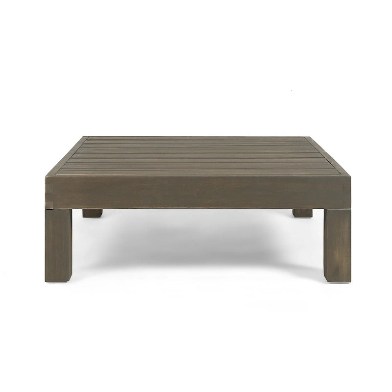 Oana, ensemble de canapés modulaires 9 pièces en bois d'acacia avec table basse, par Christopher Knight Home