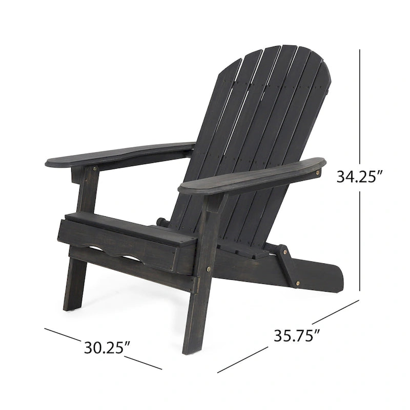Ensemble 5 pièces de chaises Adirondack avec brasero Marrion par Christopher Knight Home