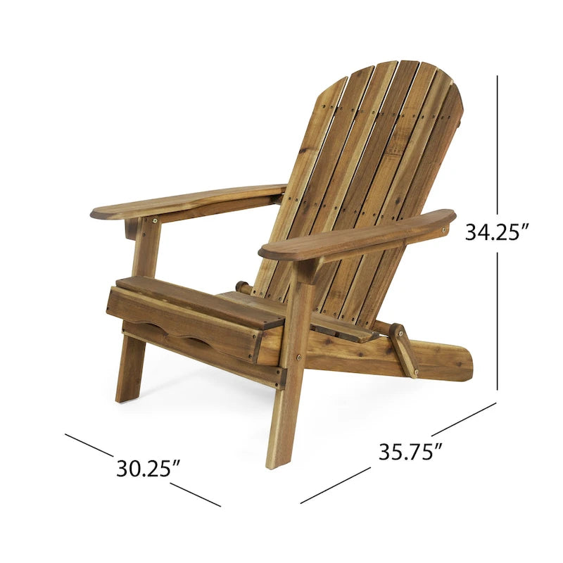 Ensemble 5 pièces de chaises Adirondack avec brasero Marrion par Christopher Knight Home