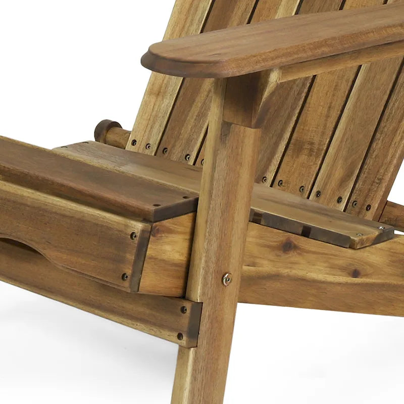 Ensemble 5 pièces de chaises Adirondack avec brasero Marrion par Christopher Knight Home