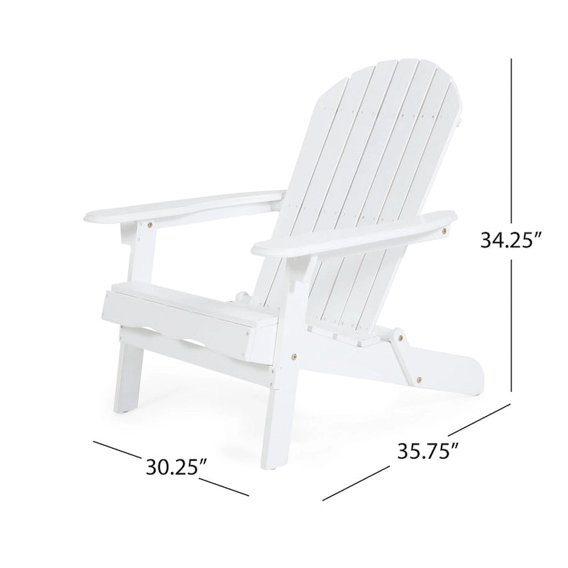 Ensemble 5 pièces de chaises Adirondack avec brasero Marrion par Christopher Knight Home