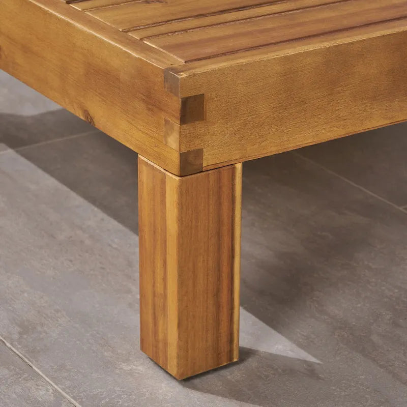 Canapé d'angle d'extérieur 7 places en bois d'acacia Oana par Christopher Knight Home