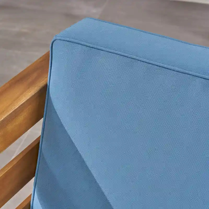 Canapé d'angle d'extérieur 7 places en bois d'acacia Oana par Christopher Knight Home