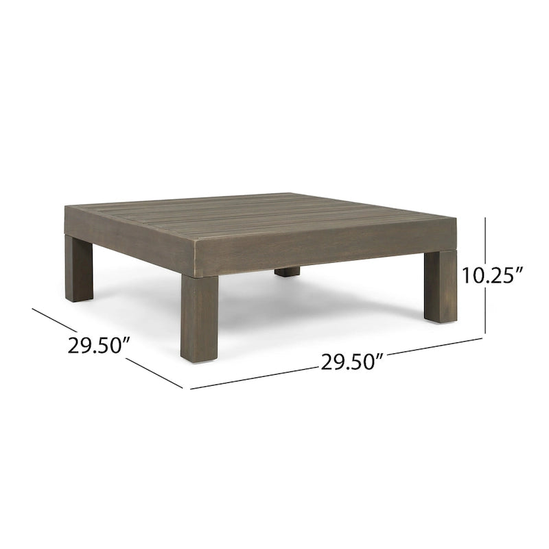 Canapé d'angle d'extérieur 7 places en bois d'acacia Oana par Christopher Knight Home