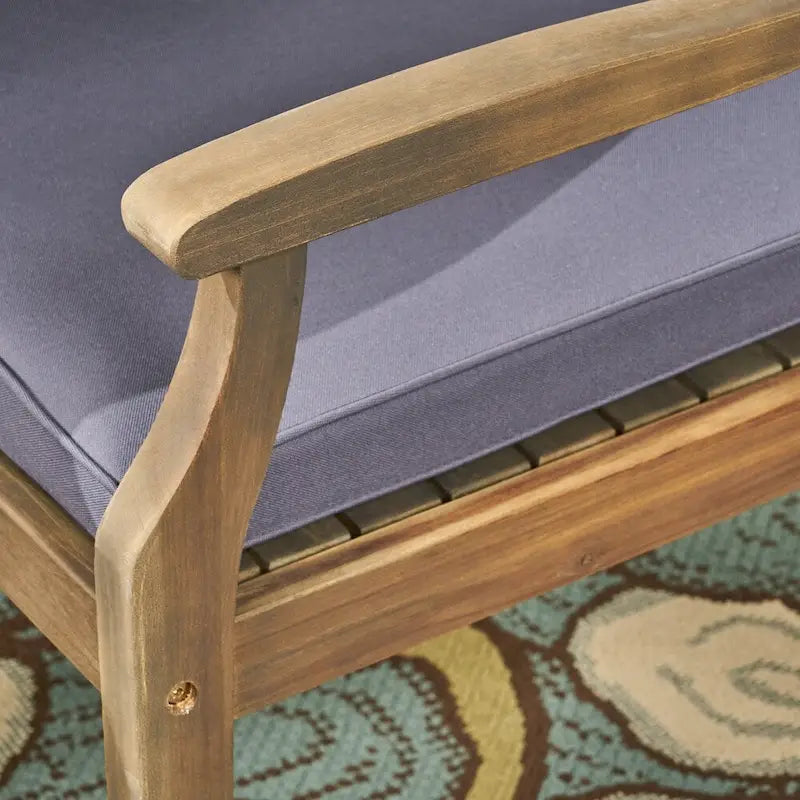 Ensemble de salle à manger d'extérieur 7 pièces en bois d'acacia Pines par Christopher Knight Home