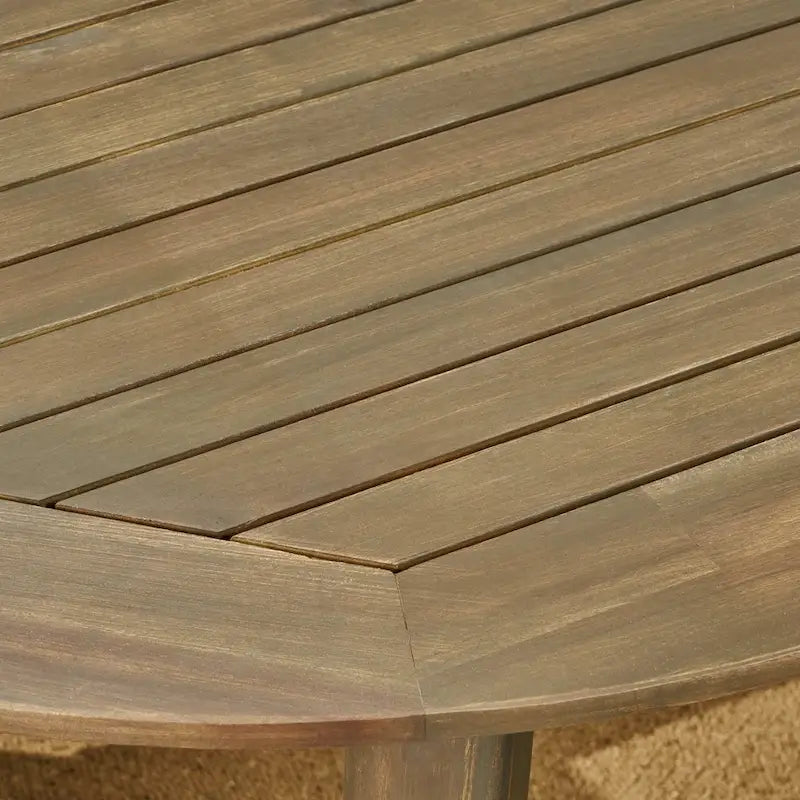 Ensemble de salle à manger d'extérieur 7 pièces en bois d'acacia Pines par Christopher Knight Home