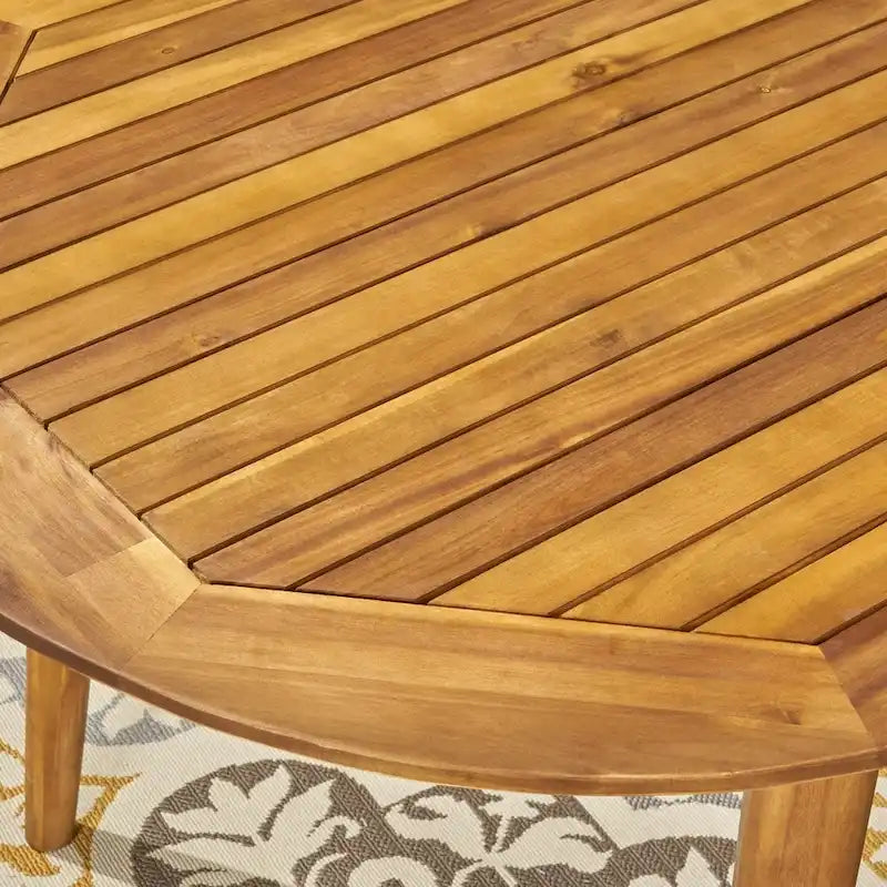 Ensemble de salle à manger d'extérieur 7 pièces en bois d'acacia Pines par Christopher Knight Home