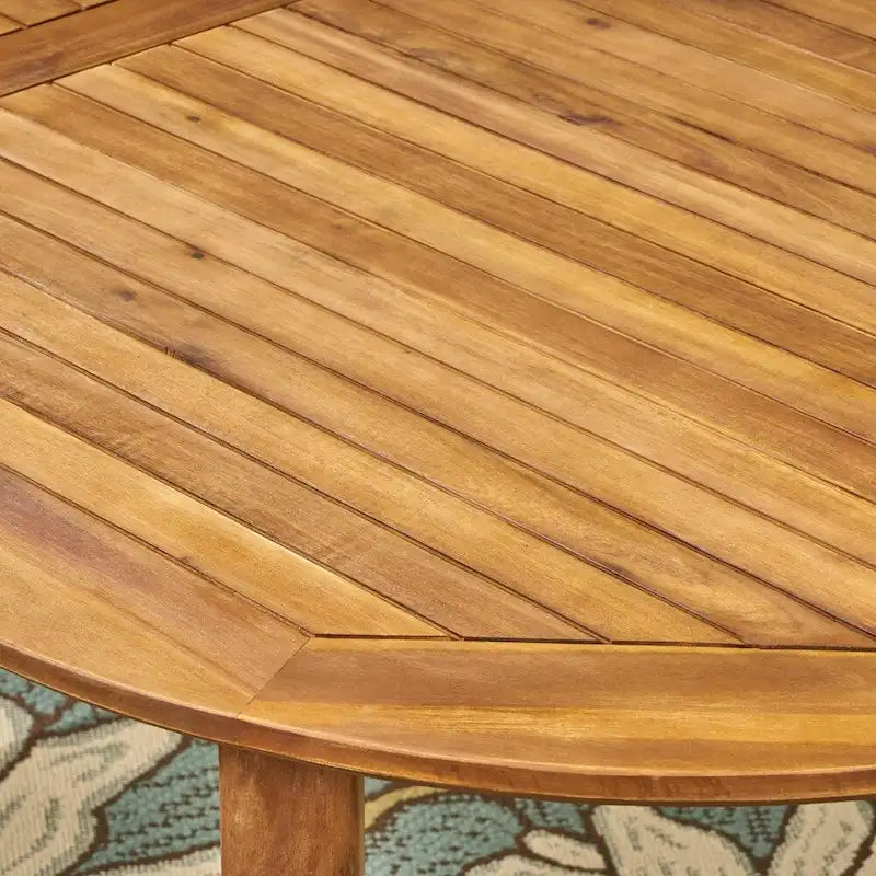 Ensemble de salle à manger d'extérieur 7 pièces en bois d'acacia Pines par Christopher Knight Home