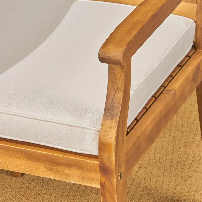 Ensemble de salle à manger d'extérieur 7 pièces en bois d'acacia Pines par Christopher Knight Home