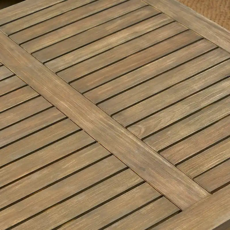 Ensemble de conversation extérieur 7 pièces en bois d'acacia Perla par Christopher Knight Home