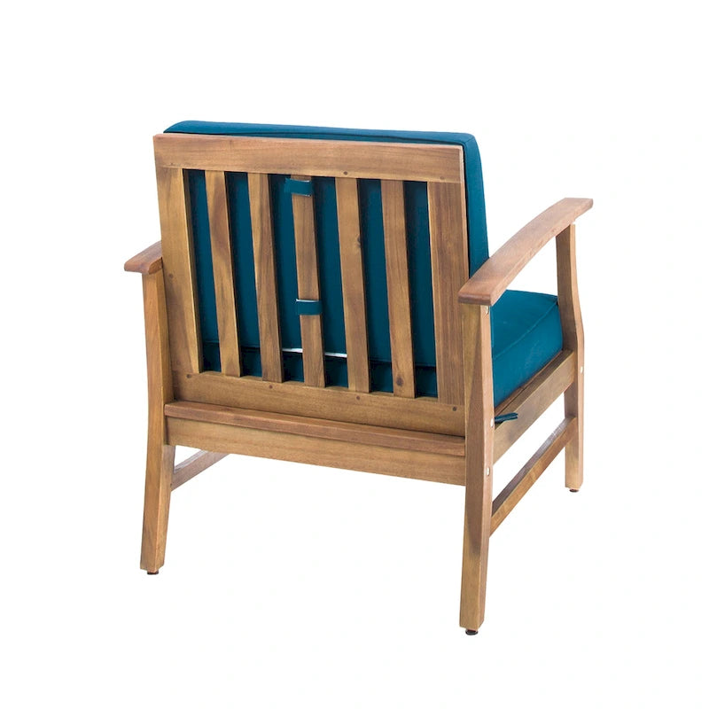Ensemble de conversation extérieur 7 pièces en bois d'acacia Perla par Christopher Knight Home