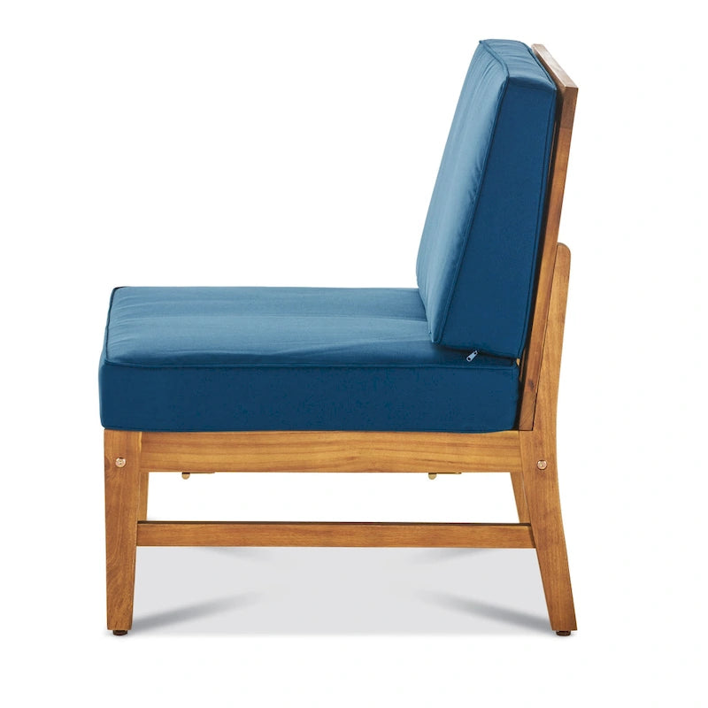 Ensemble de conversation extérieur 7 pièces en bois d'acacia Perla par Christopher Knight Home