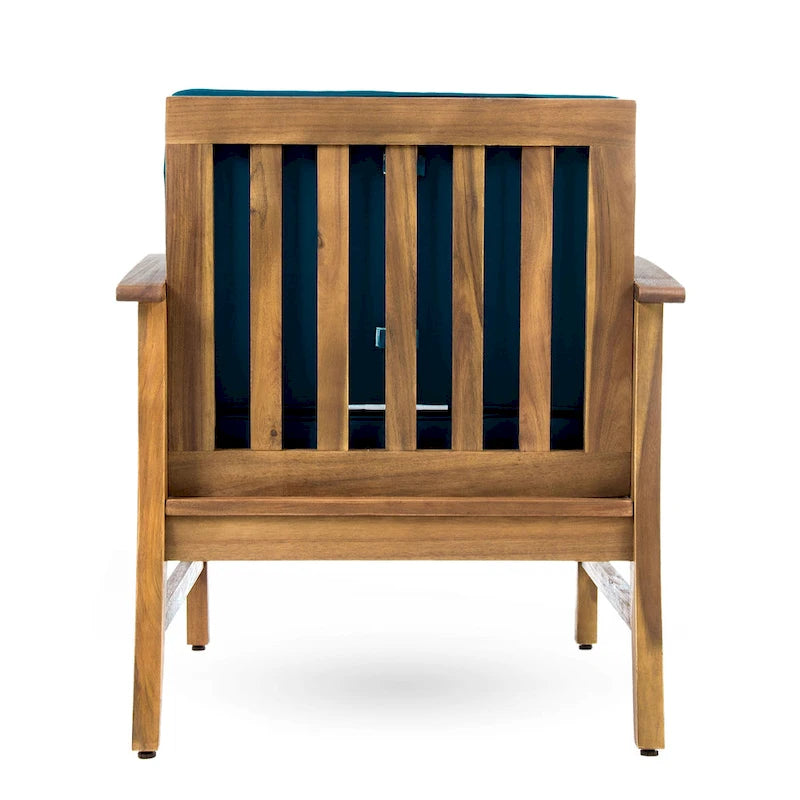 Ensemble de conversation extérieur 7 pièces en bois d'acacia Perla par Christopher Knight Home