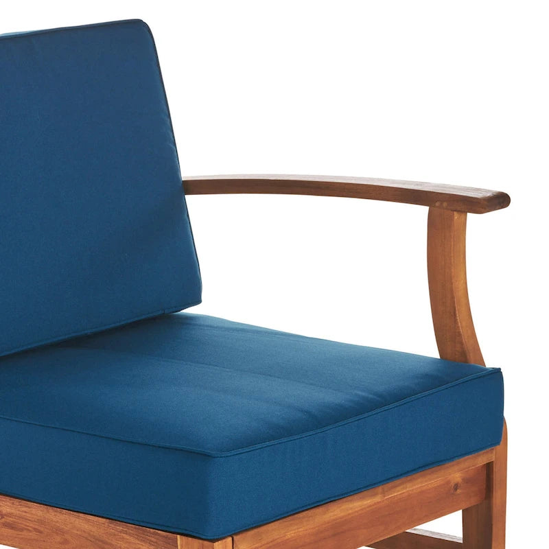 Ensemble de conversation extérieur 7 pièces en bois d'acacia Perla par Christopher Knight Home