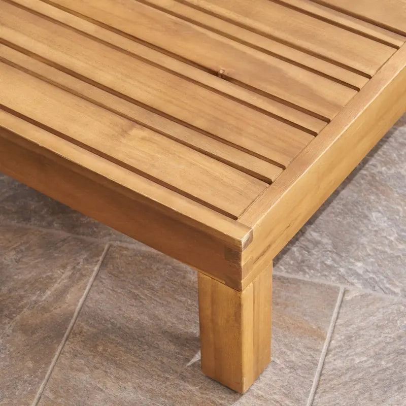 Ensemble de conversation 7 pièces Brava en bois d'acacia d'extérieur par Christopher Knight Home
