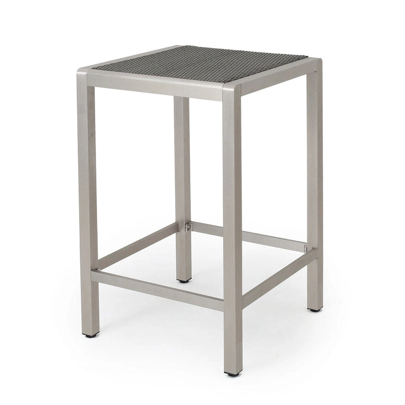 Ensemble de bar carré d'extérieur 5 pièces en aluminium Cape Coral par Christopher Knight Home