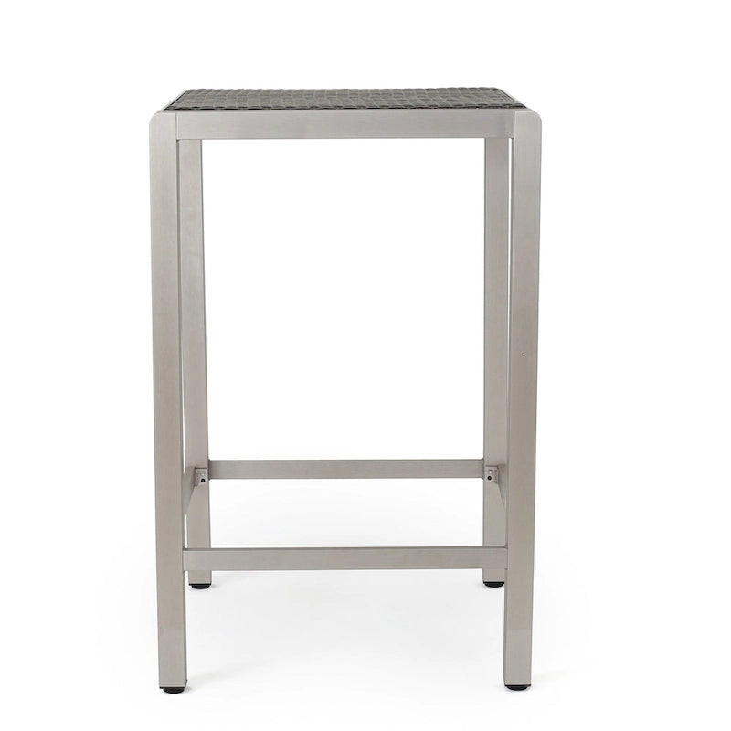 Ensemble de bar carré d'extérieur 5 pièces en aluminium Cape Coral par Christopher Knight Home