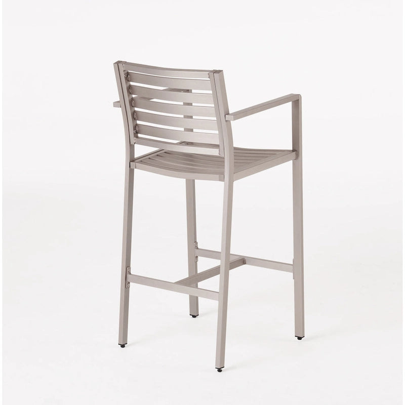 Ensemble de bar carré d'extérieur 5 pièces en aluminium Cape Coral par Christopher Knight Home