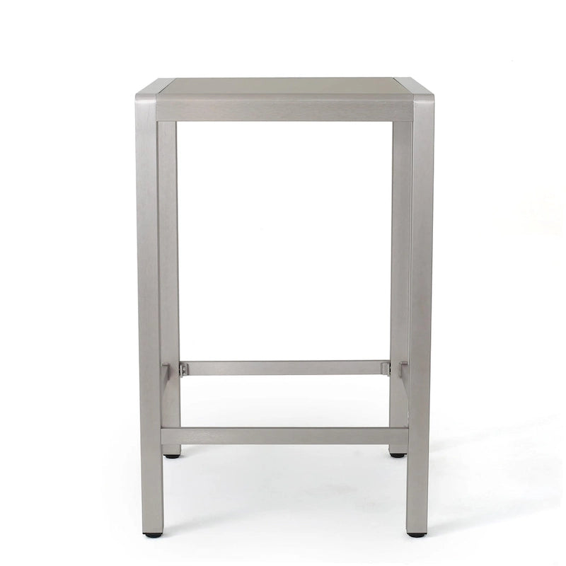 Ensemble de bar carré d'extérieur 5 pièces en aluminium Cape Coral par Christopher Knight Home