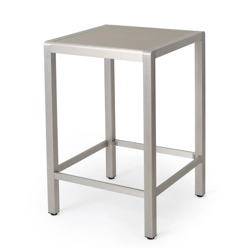 Ensemble de bar carré d'extérieur 5 pièces en aluminium Cape Coral par Christopher Knight Home