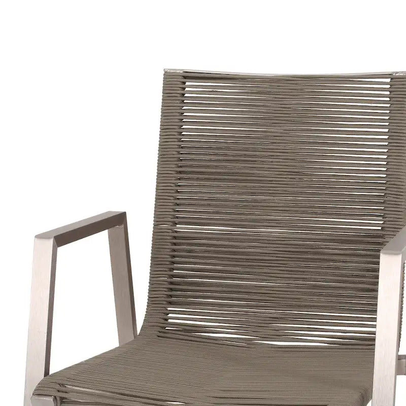 Ensemble de salle à manger d'extérieur 7 pièces en aluminium Lazuli par Christopher Knight Home