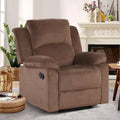 Fauteuil inclinable manuel rembourré doux en tissu respirant et agréable pour la peau