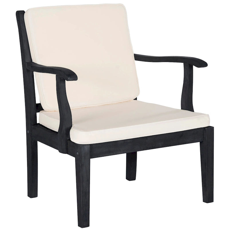 SAFAVIEH Arely Ensemble de patio 4 pièces en bois d'acacia - 48 L x 32 P x 25 H