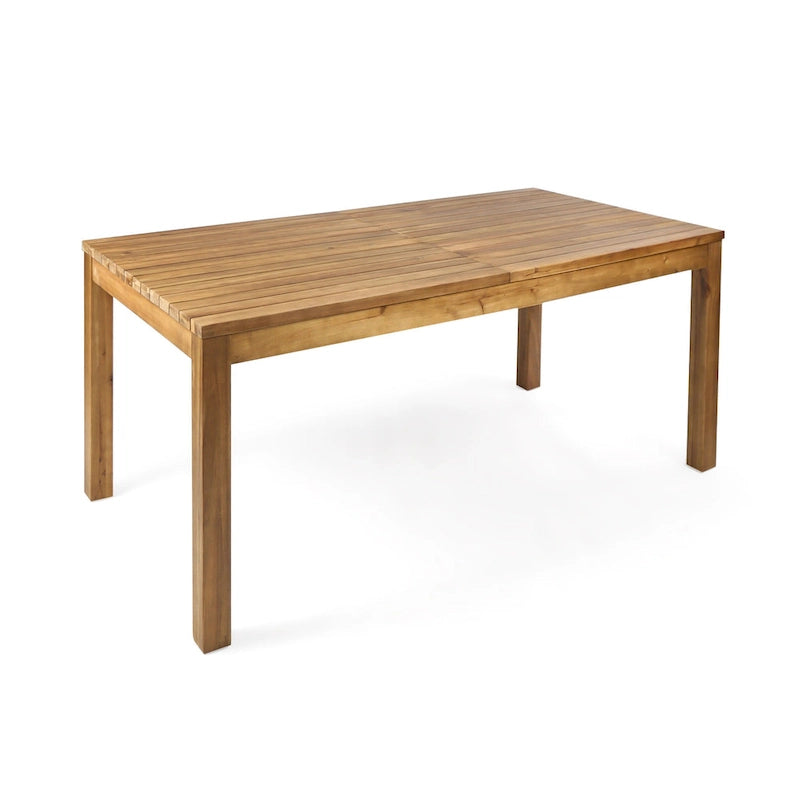 Ensemble de salle à manger d'extérieur 8 places en bois d'acacia Edgewood avec table extensible par Christopher Knight Home