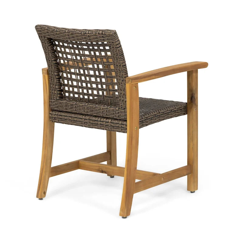 Ensemble de salle à manger d'extérieur 8 places en bois d'acacia Edgewood avec table extensible par Christopher Knight Home