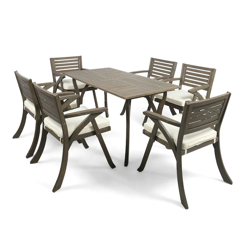 Ensemble de salle à manger 7 pièces en bois d'acacia Hermosa de Christopher Knight Home