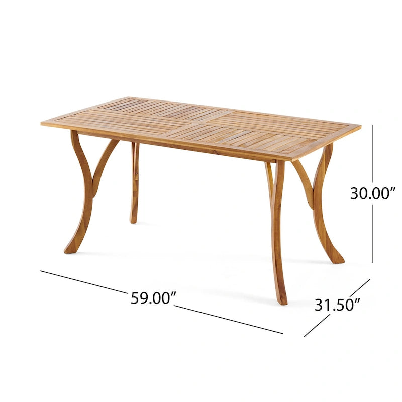 Ensemble de salle à manger 7 pièces en bois d'acacia Hermosa de Christopher Knight Home