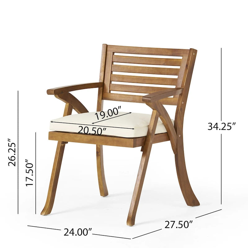 Ensemble de salle à manger 7 pièces en bois d'acacia Hermosa de Christopher Knight Home