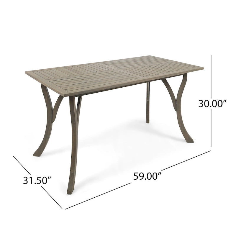 Ensemble de salle à manger 7 pièces en bois d'acacia Hermosa de Christopher Knight Home
